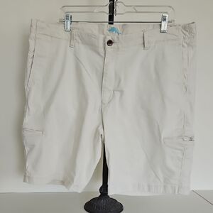 Tommy Bahama Cream Cargo Shorts for Men